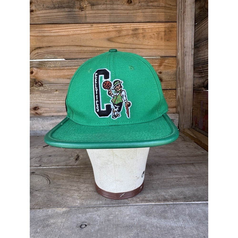 Pro Standard Boston Celtics Logo Kelly Green Hat Leather Strap Adjustable NBA
